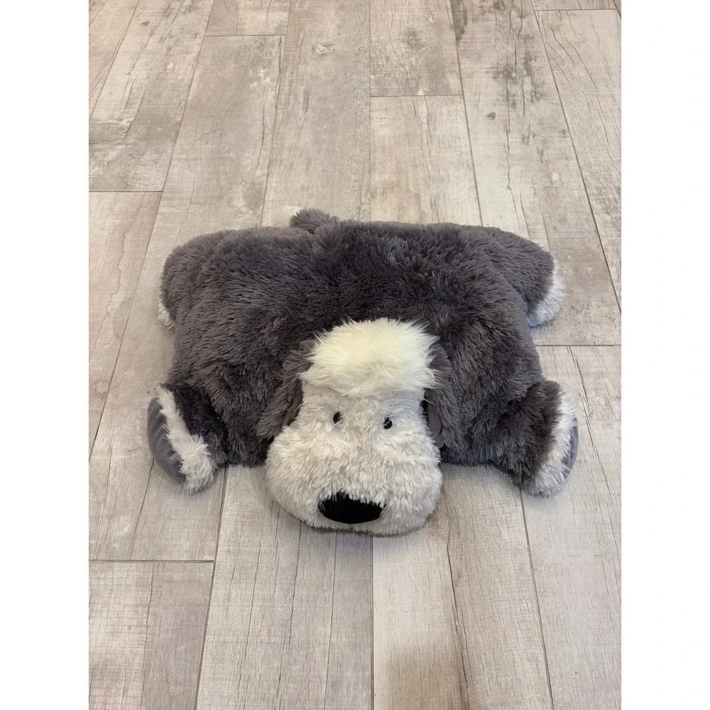 Jellycat Old English Sheepdog Plush Grey White Shaggy Stuffed Animal Toy 20